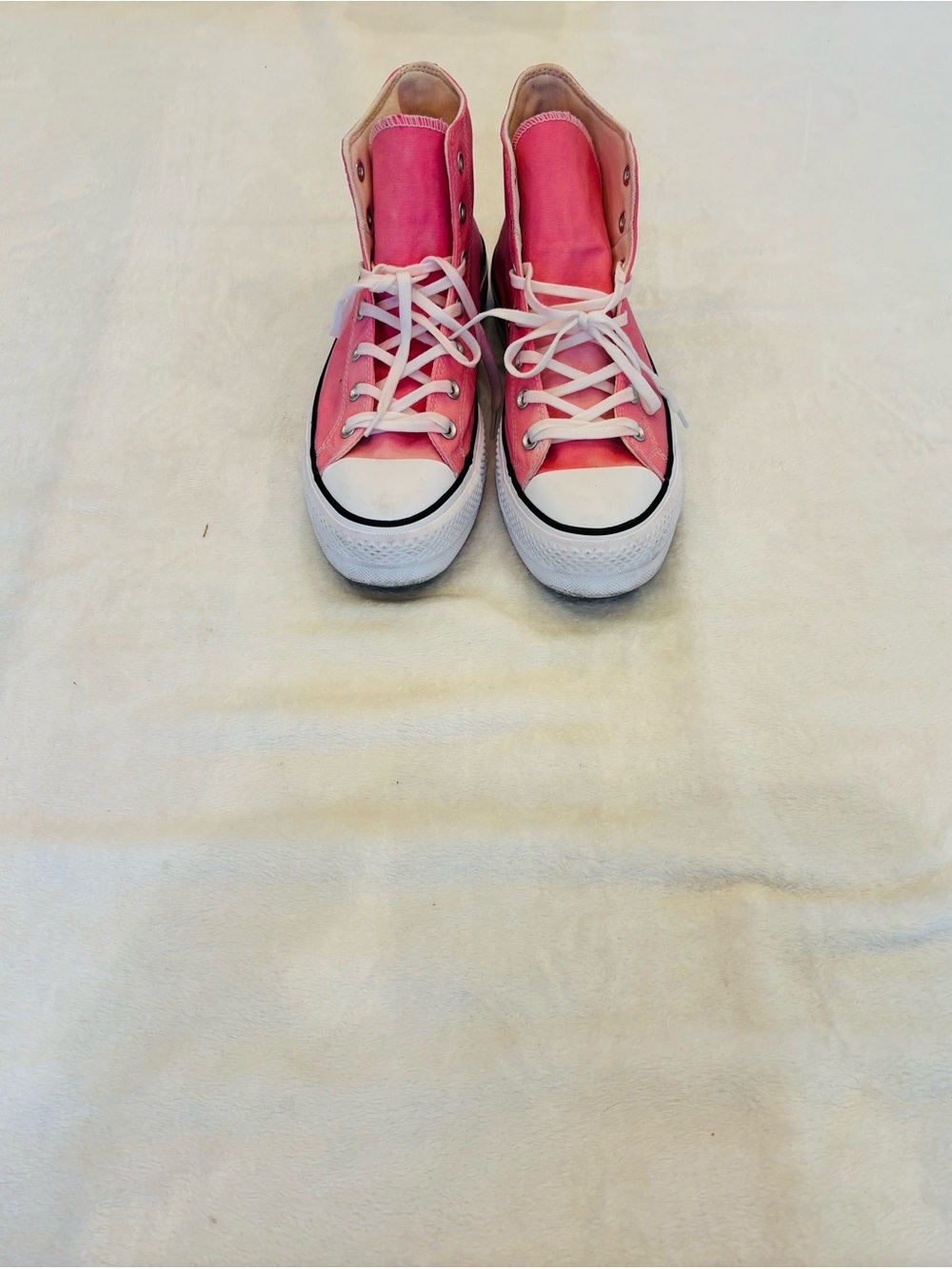 Converse Women’s Light Pink High-Top Platform Sneakers size 10 - Picture 6 of 10